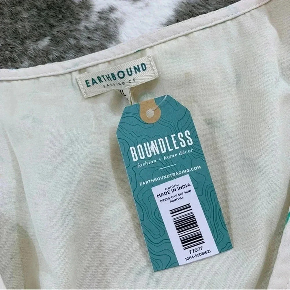 NWT White Daisy Drawstring Dress - Picture 5 of 13